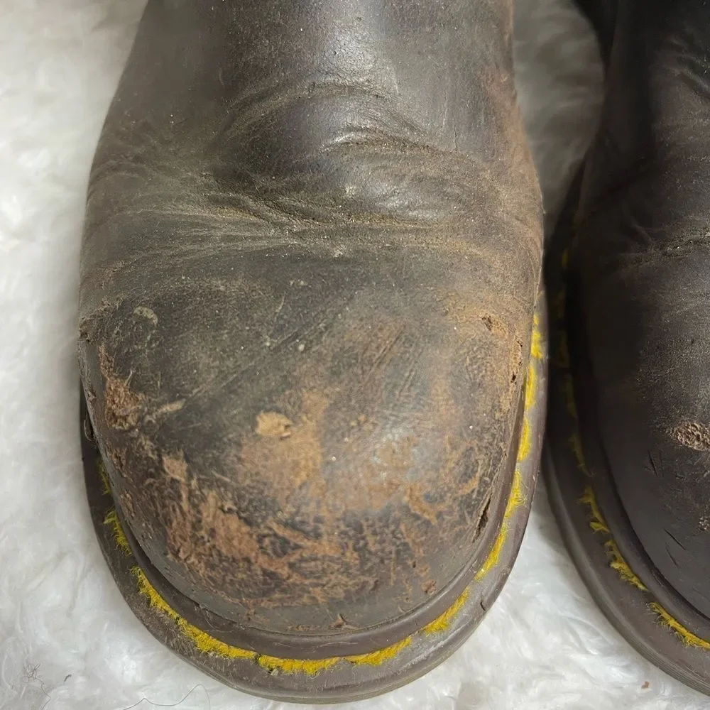 Unisex Dr. Doc Martens Industrial Steel Toe Safety Boots ASTM F2413-11 Sz M 7,L8